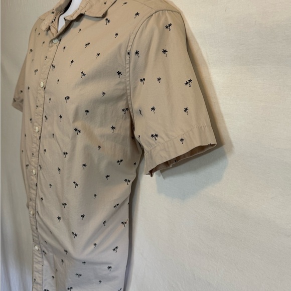 A-2 Men’s‎ Cactus Man Cream & Black Short Sleeve Button Down Shirt Size L - Picture 7 of 16